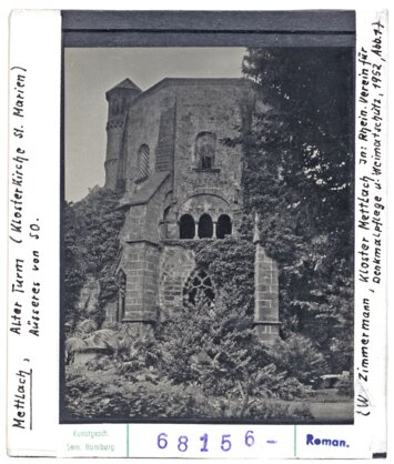 Vorschaubild Mettlach, Alter Turm (Klosterkirche St. Marien) Äußeres von SO Diasammlung